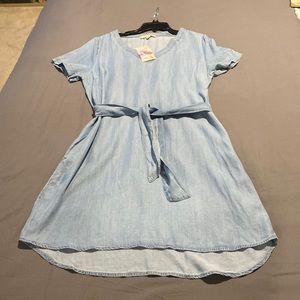 ee:some Tie Denim Dress, size Medium
